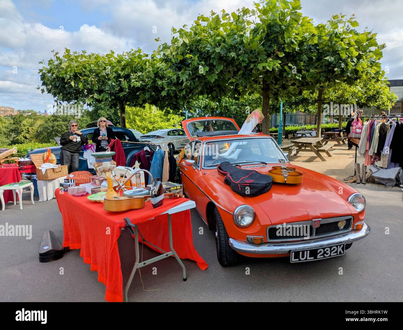 Vintage car at the Horniman Gardens in London Stock Photo
