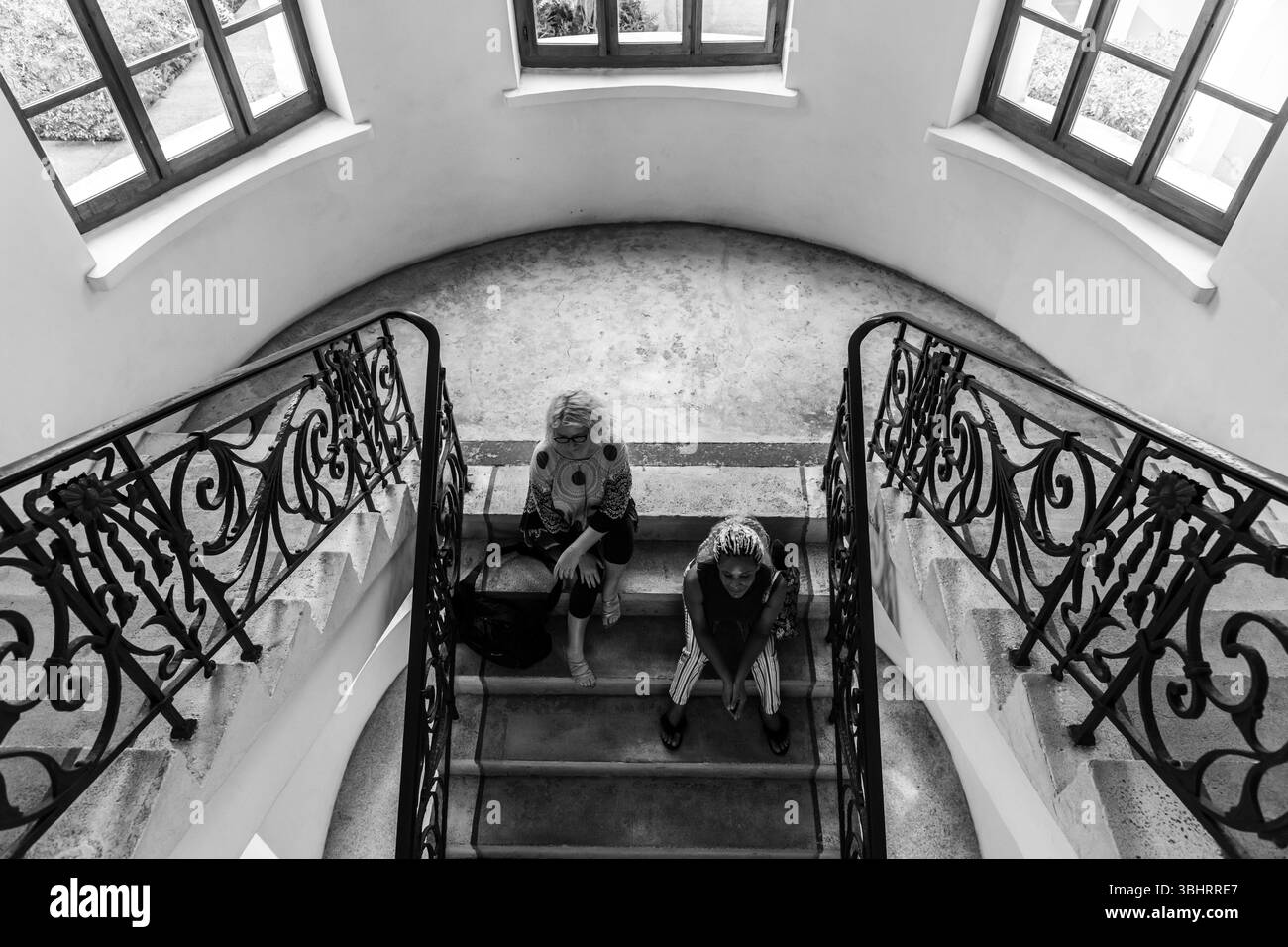 Blue room tour Black and White Stock Photos & Images - Alamy