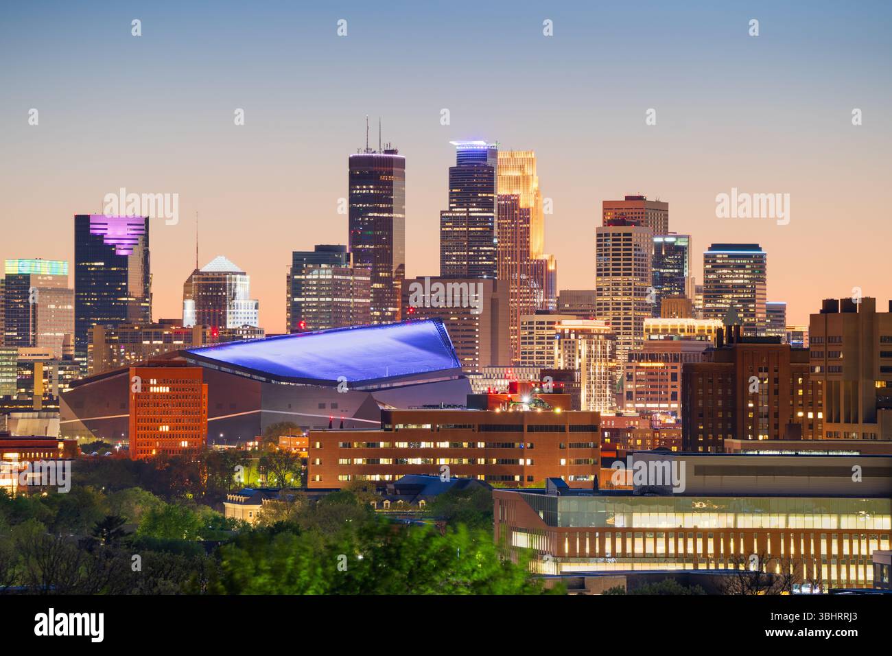 Stunning Minneapolis City Skyline View image