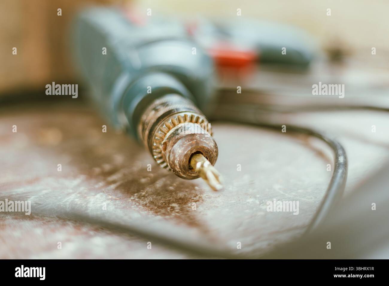 Set of tools and instruments on background. Stock Photo