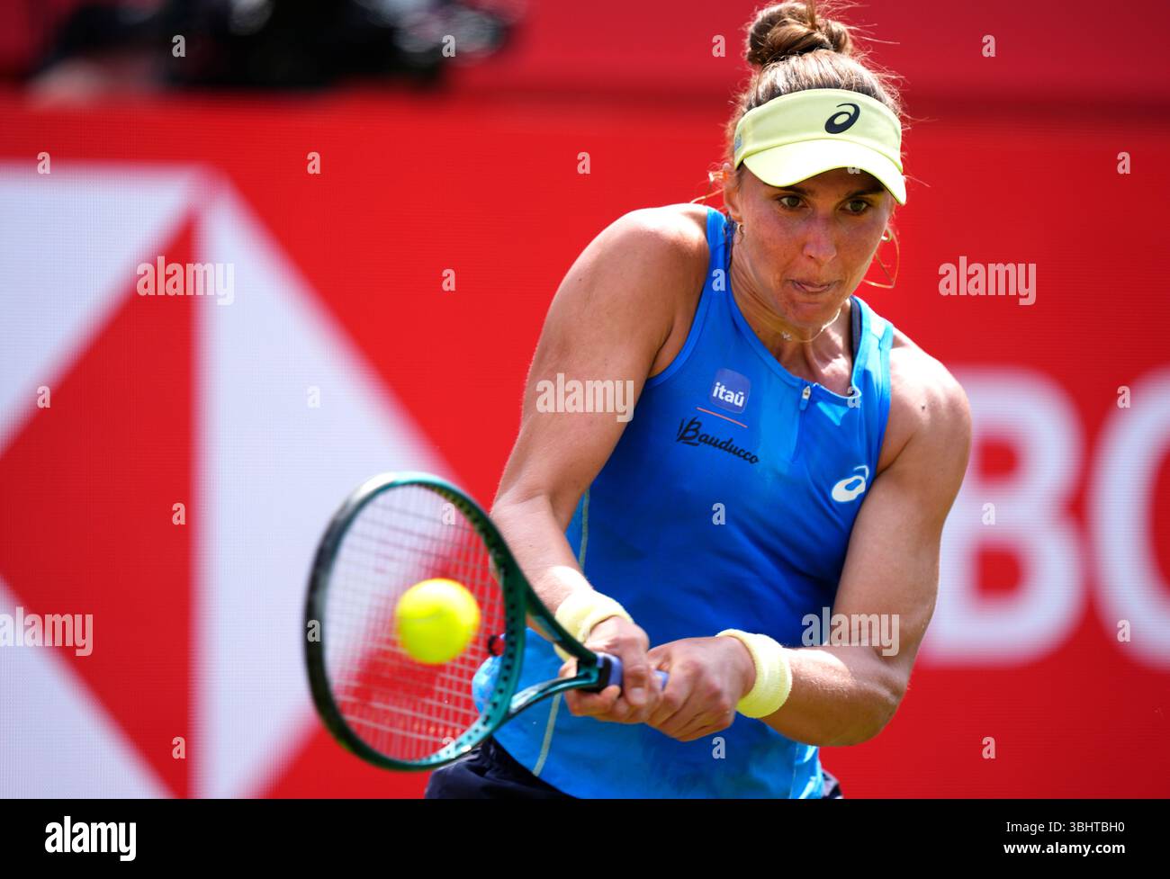 Beatriz Haddad Maia during her match against Emma Navarro on day three