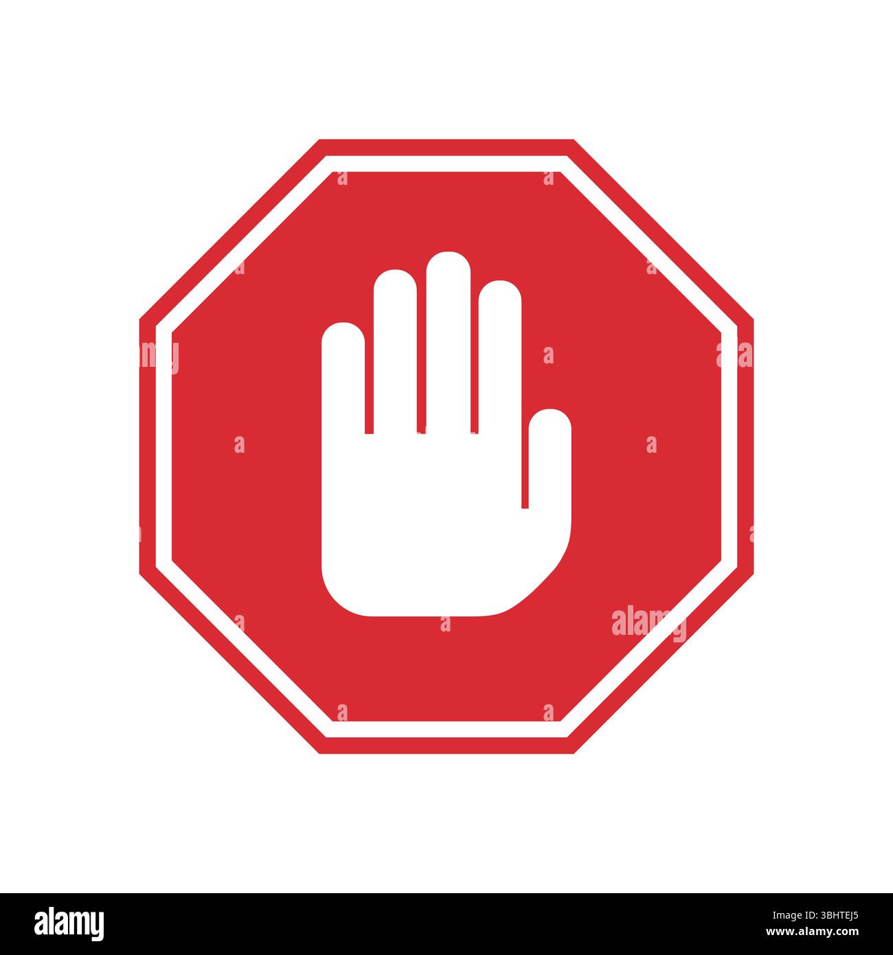 Red stop sign icon vector illustration Stock Vector Image & Art - Alamy