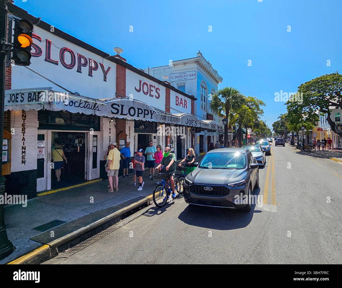 Sloppy Joe's Bar, Key West, Florida.  Associated with Ernest Hemmingway. - Smartphone Captured Stock Image