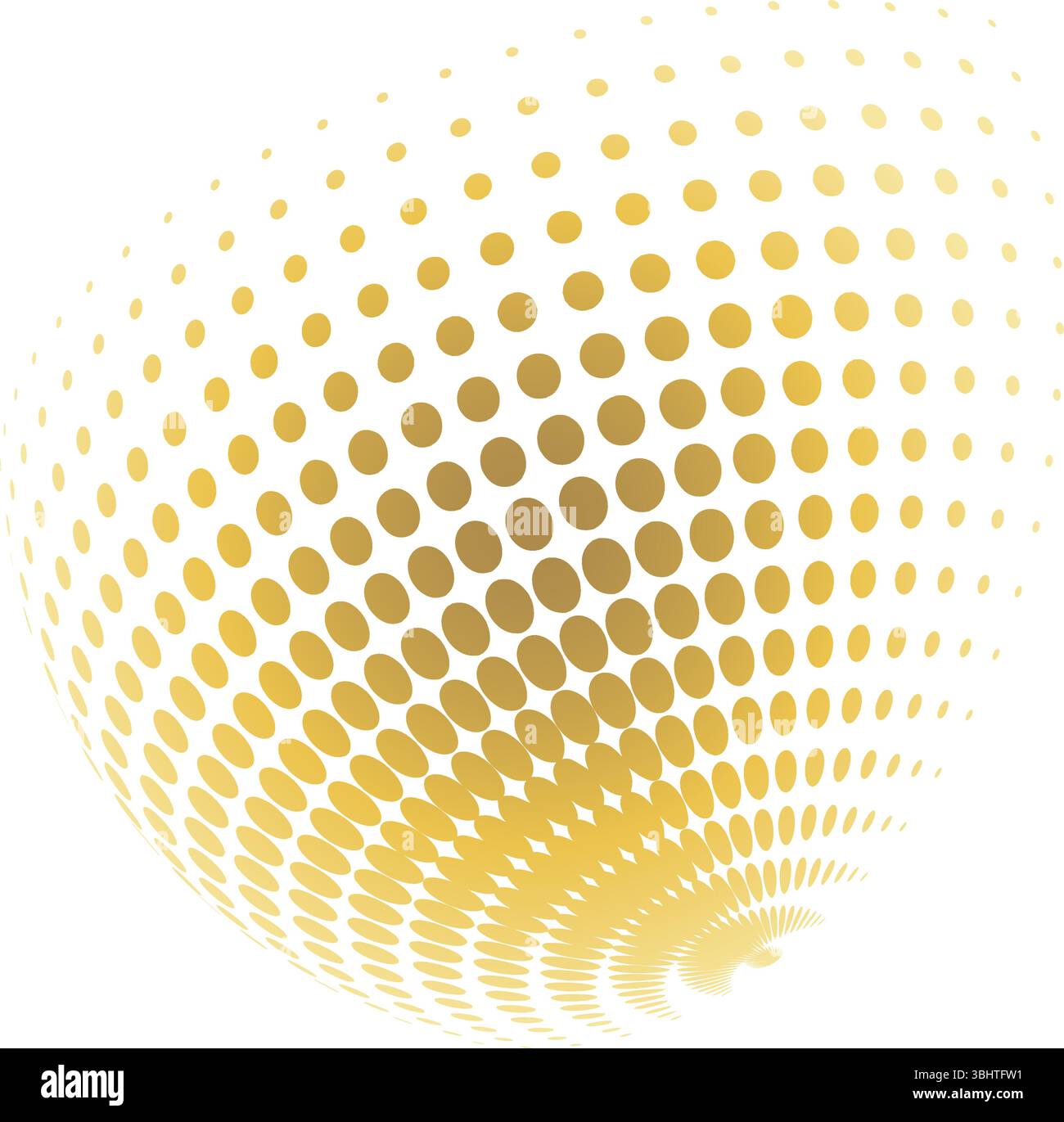 Contemporary set of halftone rounded 3d figures Stock Vector Image ...