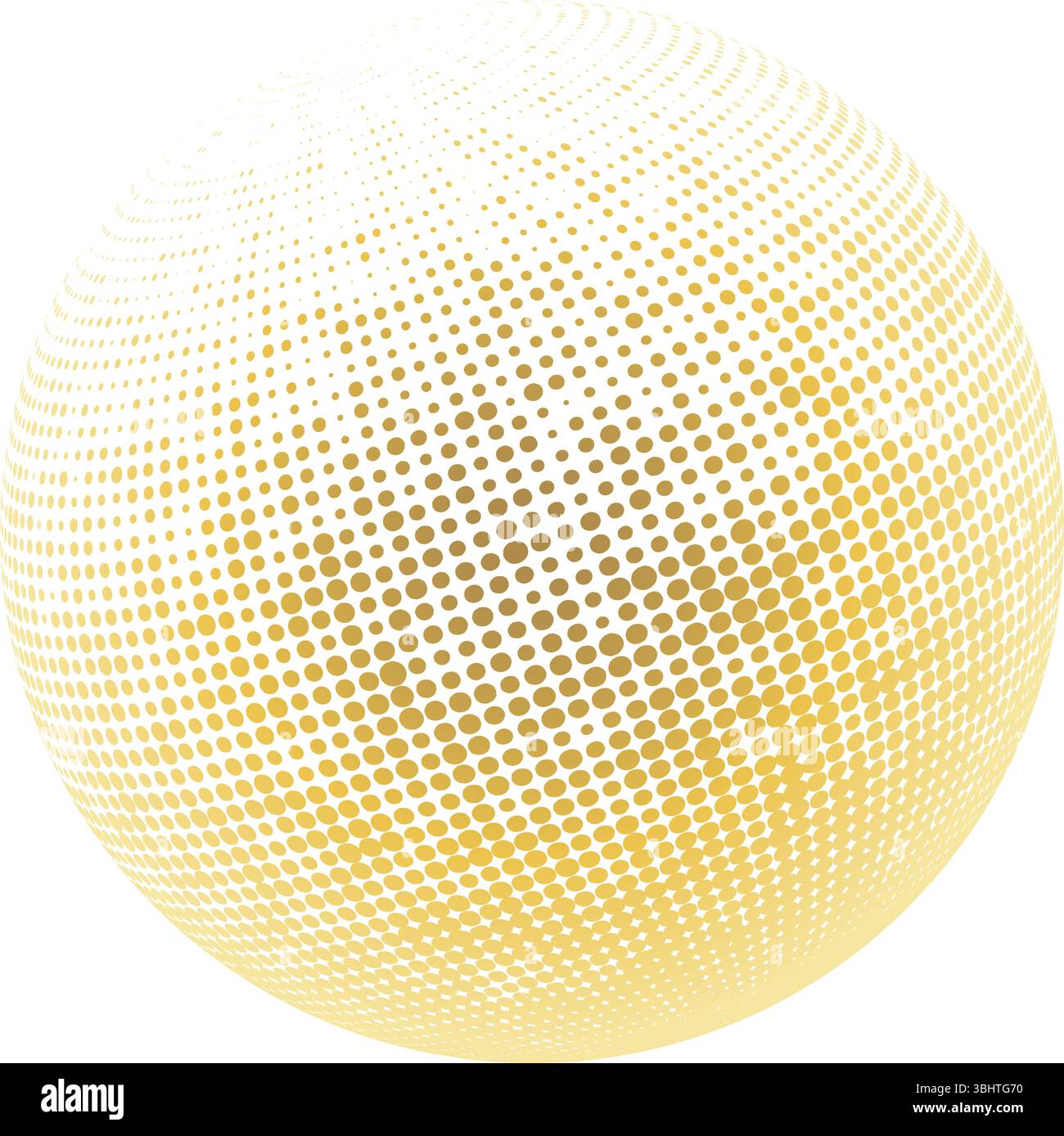 Contemporary set of halftone rounded 3d figures Stock Vector Image ...