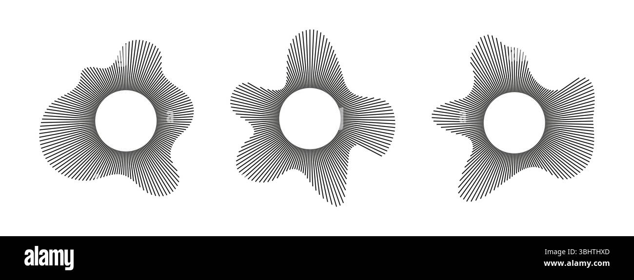 Wave Pattern Line Radium 3d geometric patterns radial audio hi-res stock photography and images ...