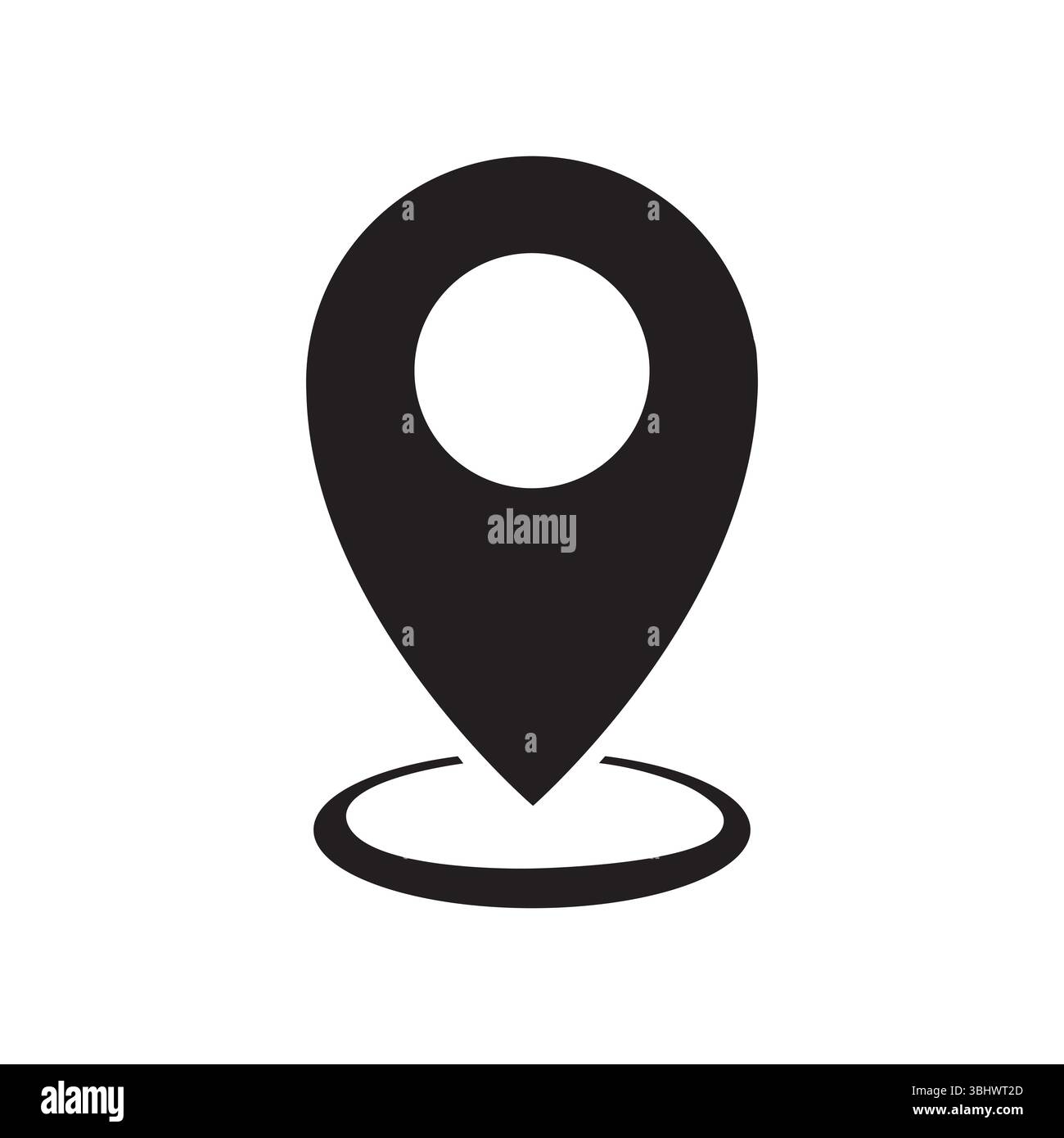 Map pin icon vector design on white background Stock Vector Image & Art ...