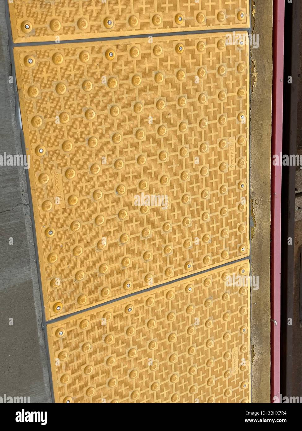 Accessibility Design at the Train Station Stock Photo