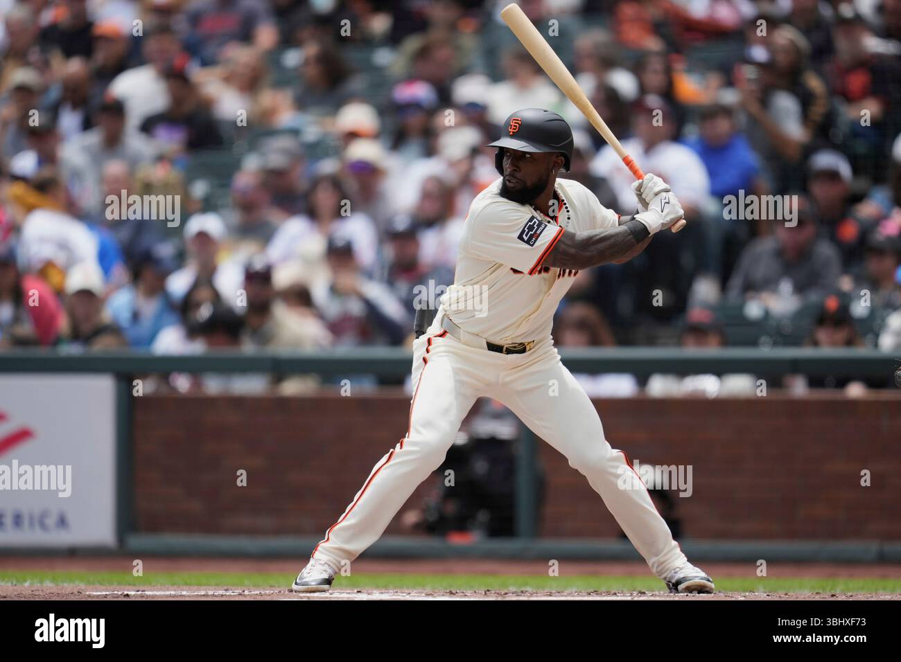 San Francisco Giants' Daniel Johnson during a baseball game against the ...