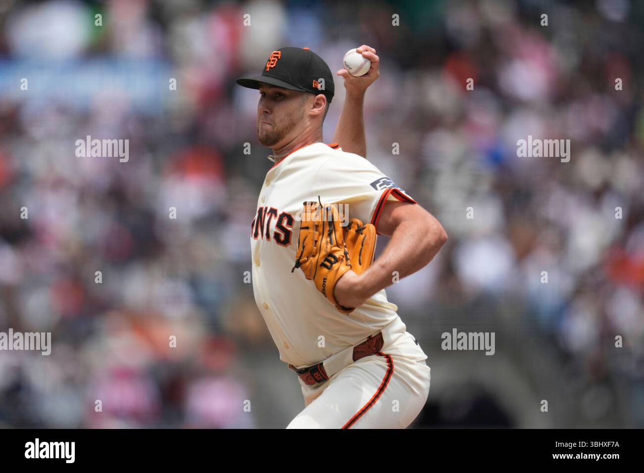 Roupp San Francisco Giants pitcher Landen Roupp during a baseball game ...