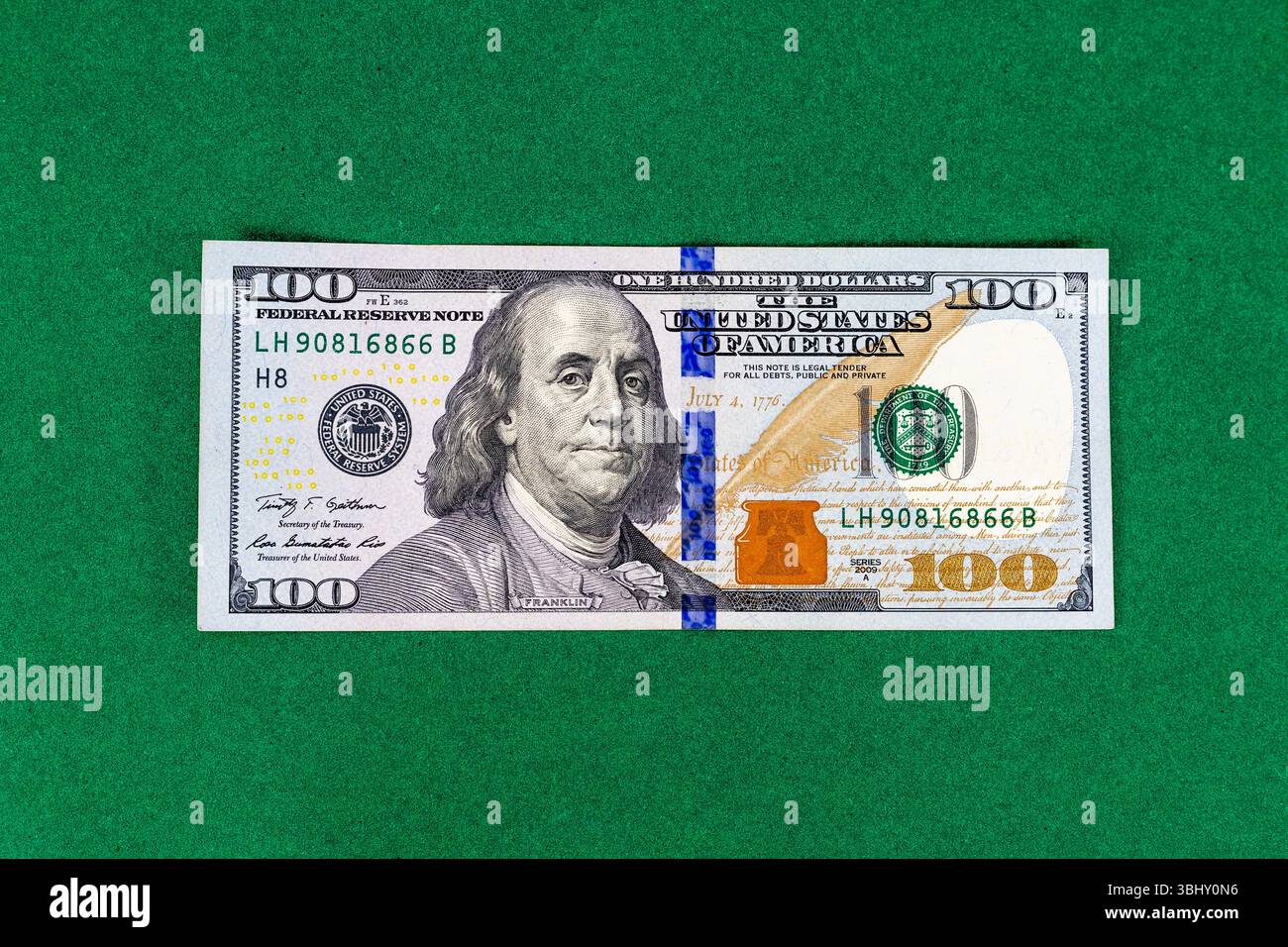 100 dollar bill front hi-res stock photography and images - Alamy