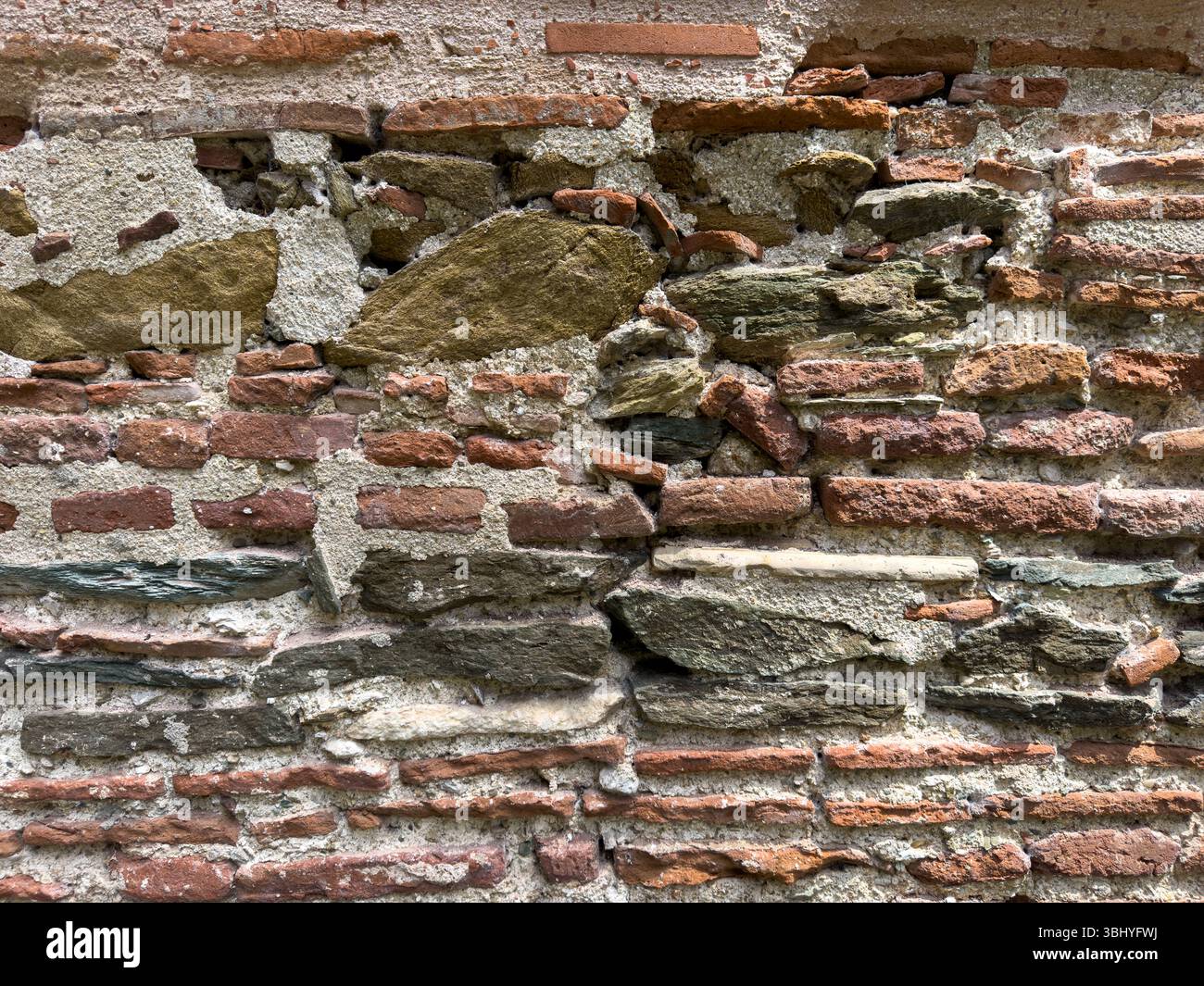old grunge brick stone wall graphic texture background Stock Photo