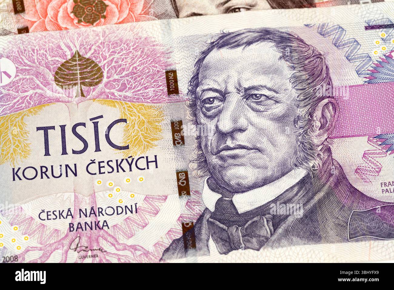 Czech money currency czk notes hi-res stock photography and images - Alamy