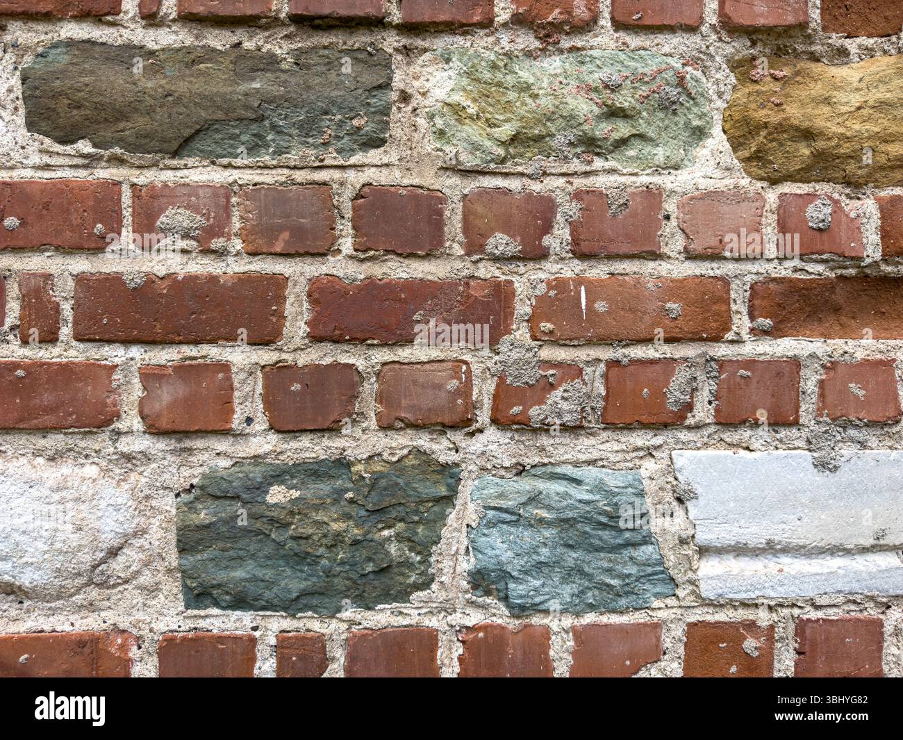 old brick stone wall graphic texture background Stock Photo