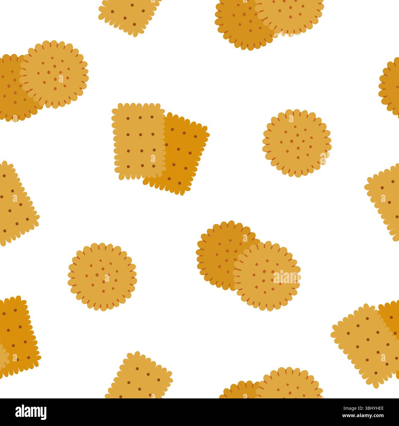 Seamless pattern with hand drawn crackers  Stock Vector