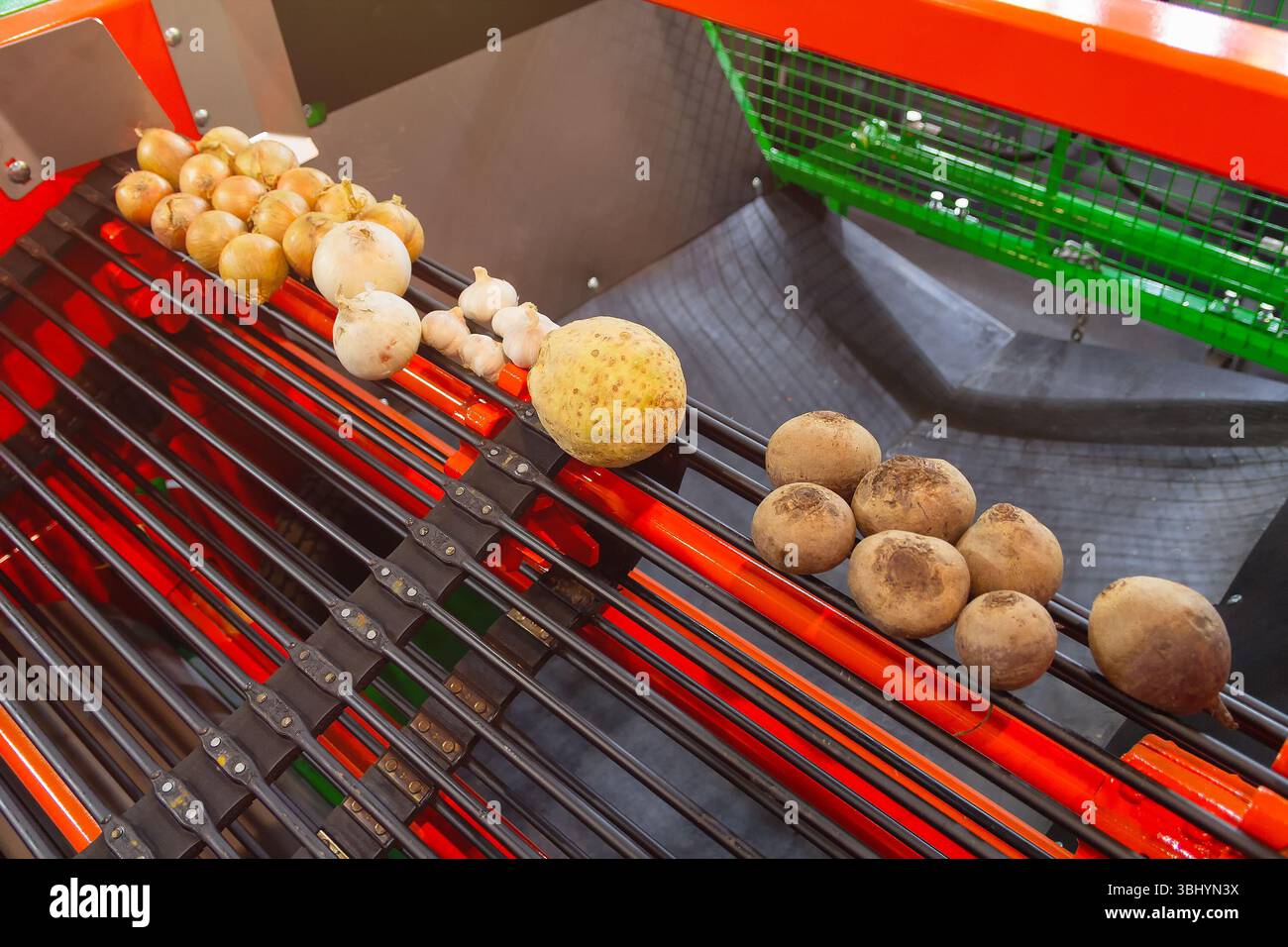 Equipment for sorting vegetables. Agriculture Stock Photo - Alamy