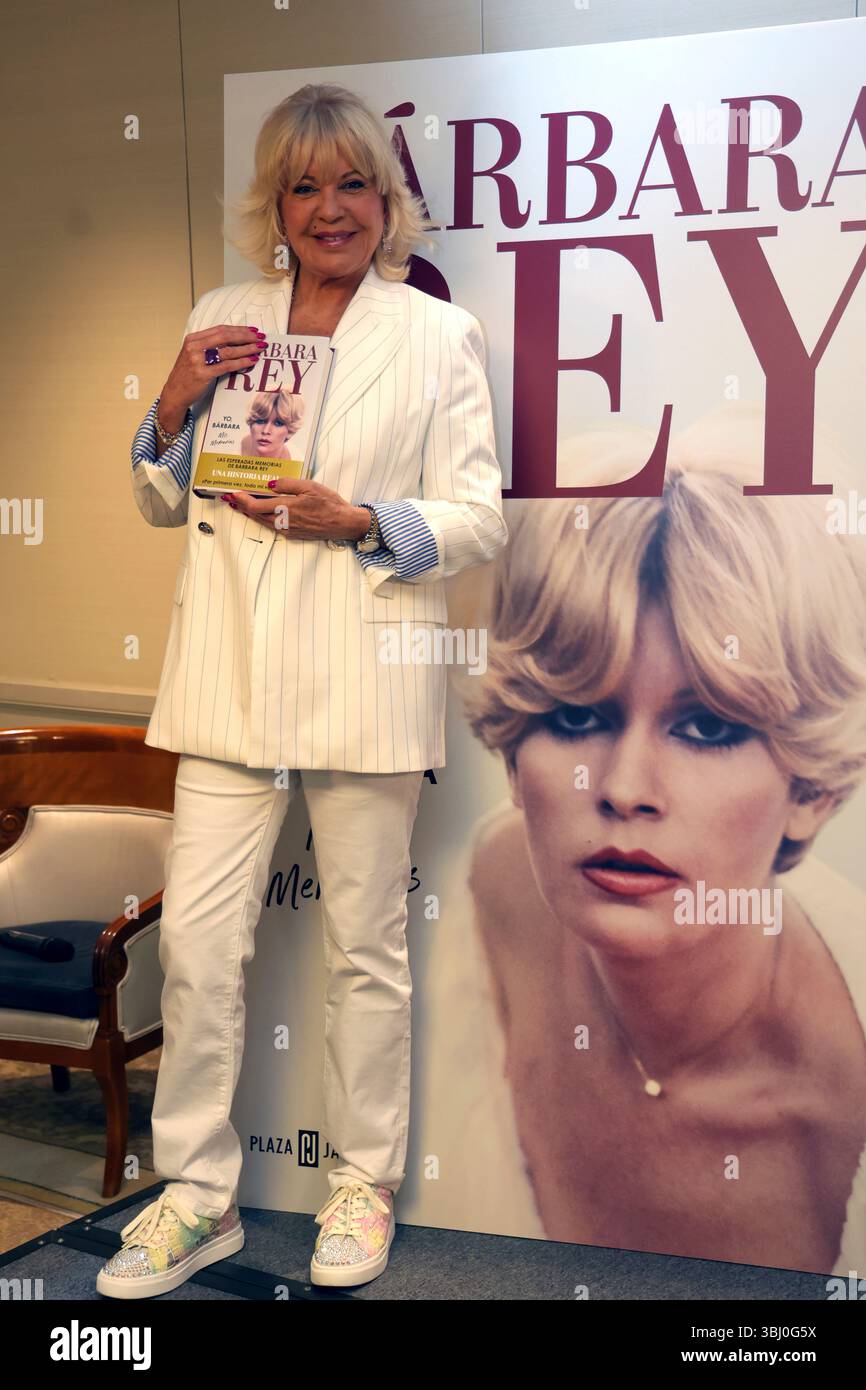 Bárbara Rey poses during the presentation of her memoir 'Yo Bárbara ...