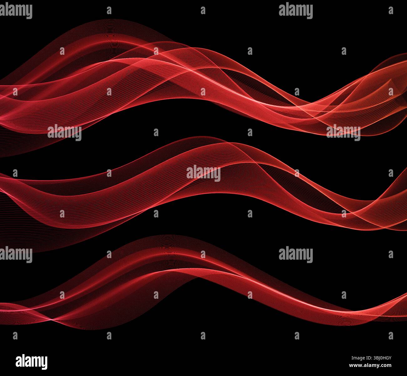 Abstract shiny color red wave luxury background Stock Vector