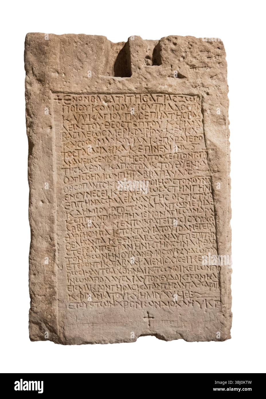 ancient stones with inscriptions isolated on a white background Stock ...