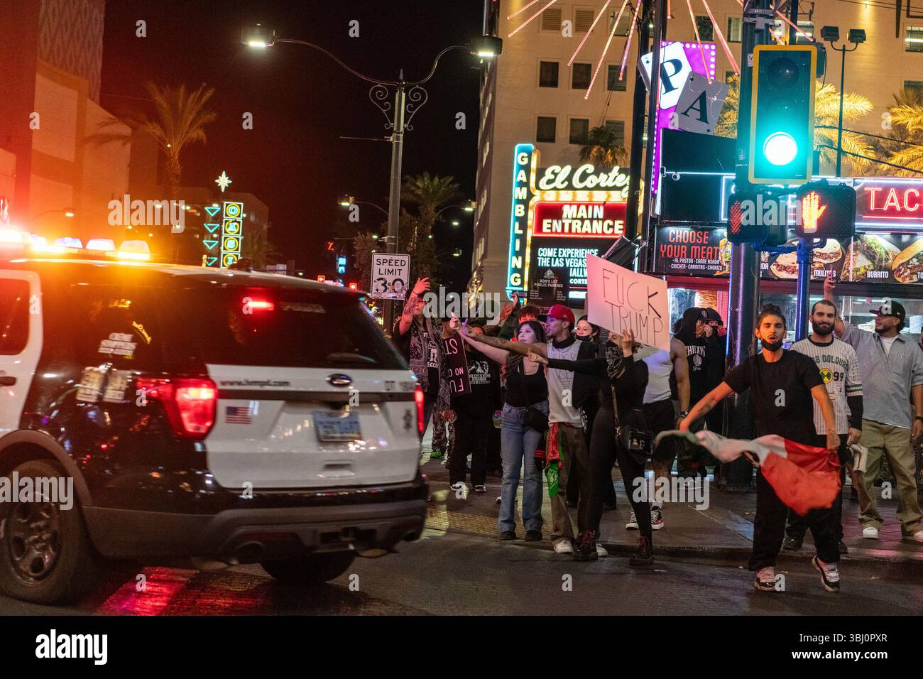 Las Vegas, NV, USA. 11th July, 2025. ICE protest happening in Downtown ...