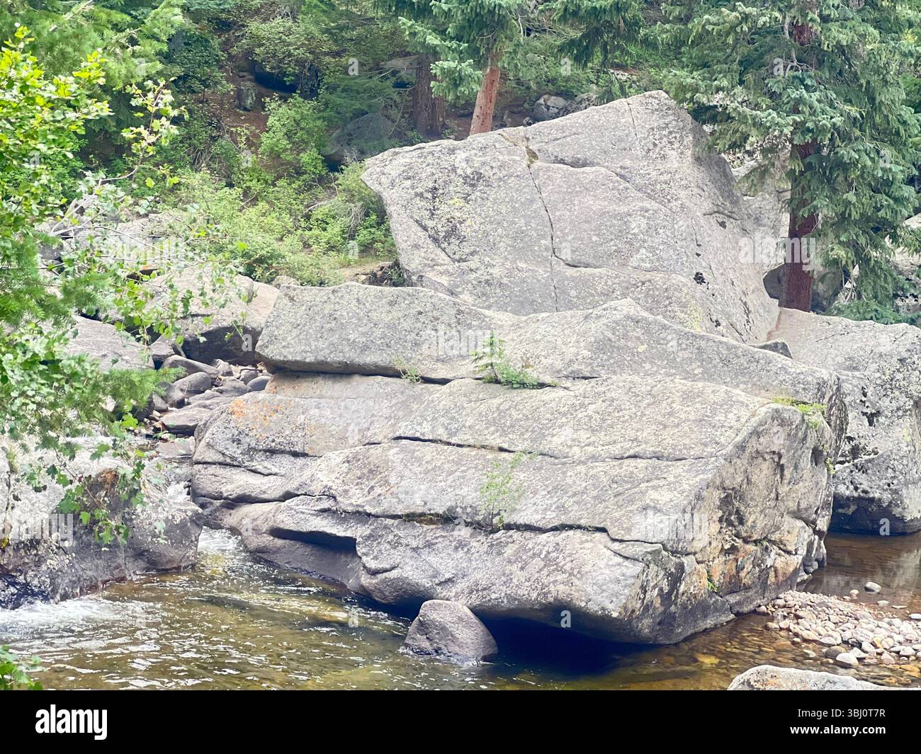 Rocks In A Stream, Lyons, Colorado, USA - Smartphone Captured Stock Image Rocks In A Stream, Lyons, Colorado, USA - Smartphone Captured Stock Image