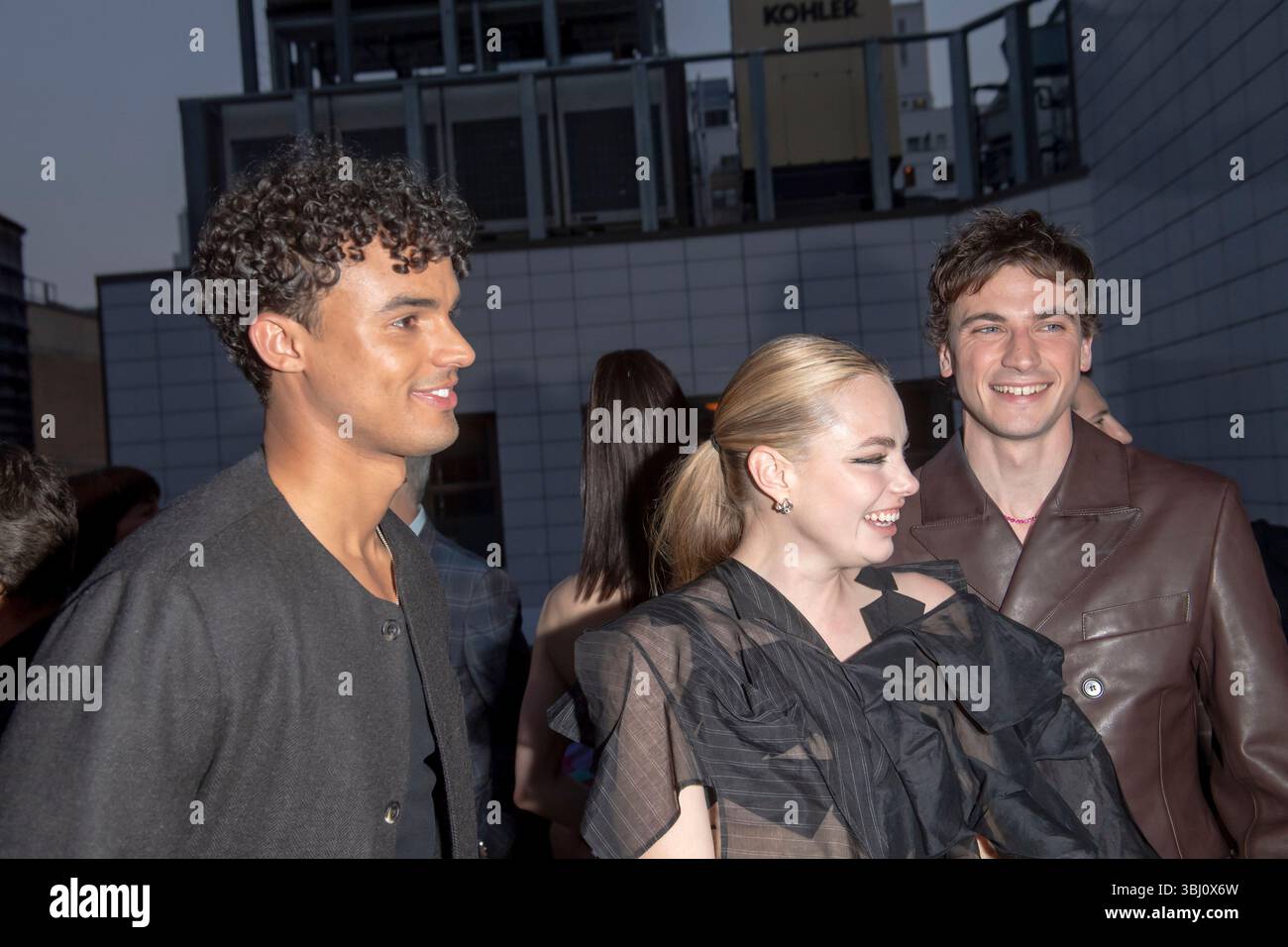 Matthew Broome, Kristine Froseth, and Guy Remmers attend Apple TV+'s ...