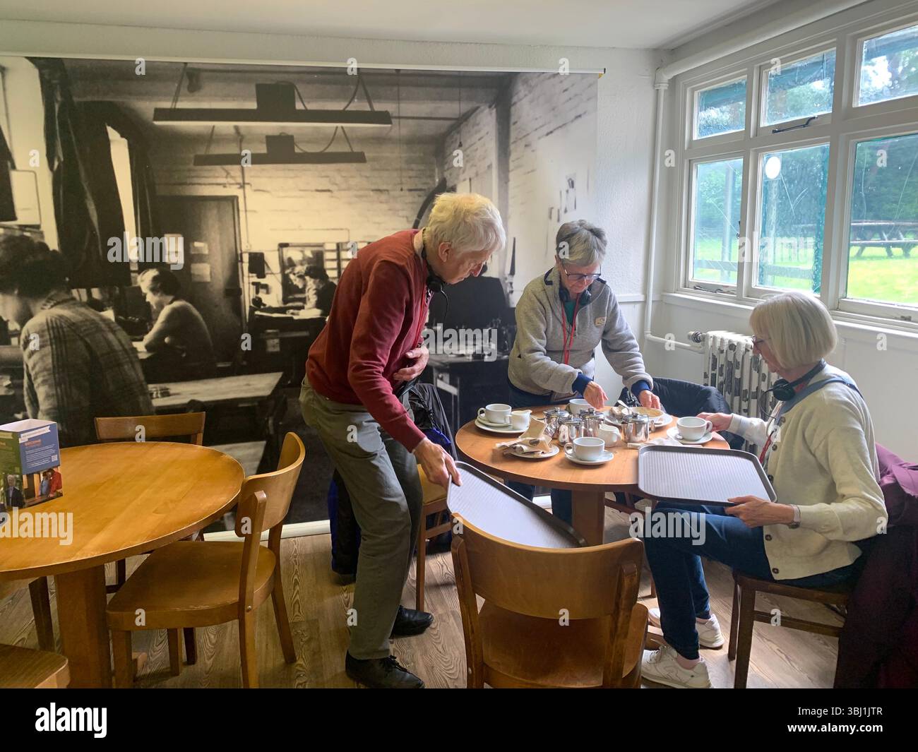 Bletchley Park house wartime offices secret place hidden Milton Keynes The Bombe famous military soldiers Navy Army Airforce imitation game film - Smartphone Captured Stock Image