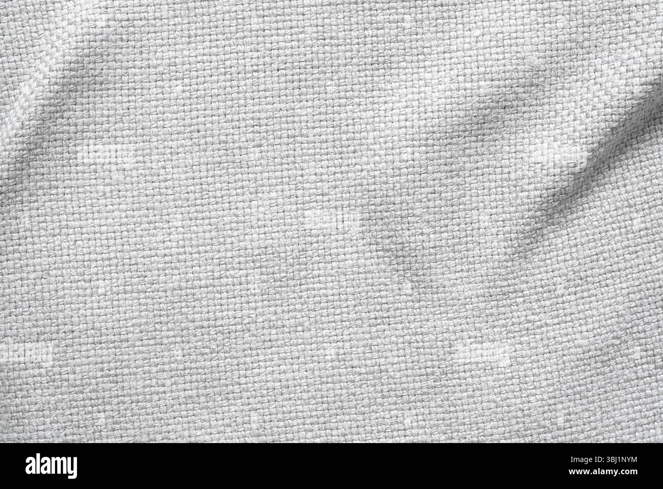 Close-up of white textile fabric Stock Photo