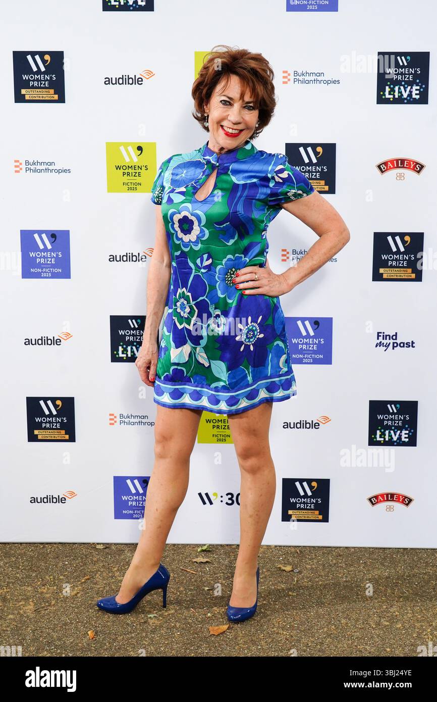 EDITORIAL USE ONLY Kathy Lette attends the 2025 Women's Prize Winner's ...