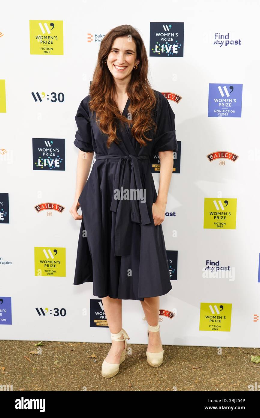 EDITORIAL USE ONLY Katherine Rundell attends the 2025 Women's Prize ...
