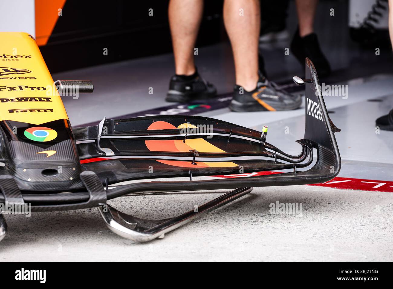 McLaren F1 Team MCL39, mechanical detail front wing during the Formula ...