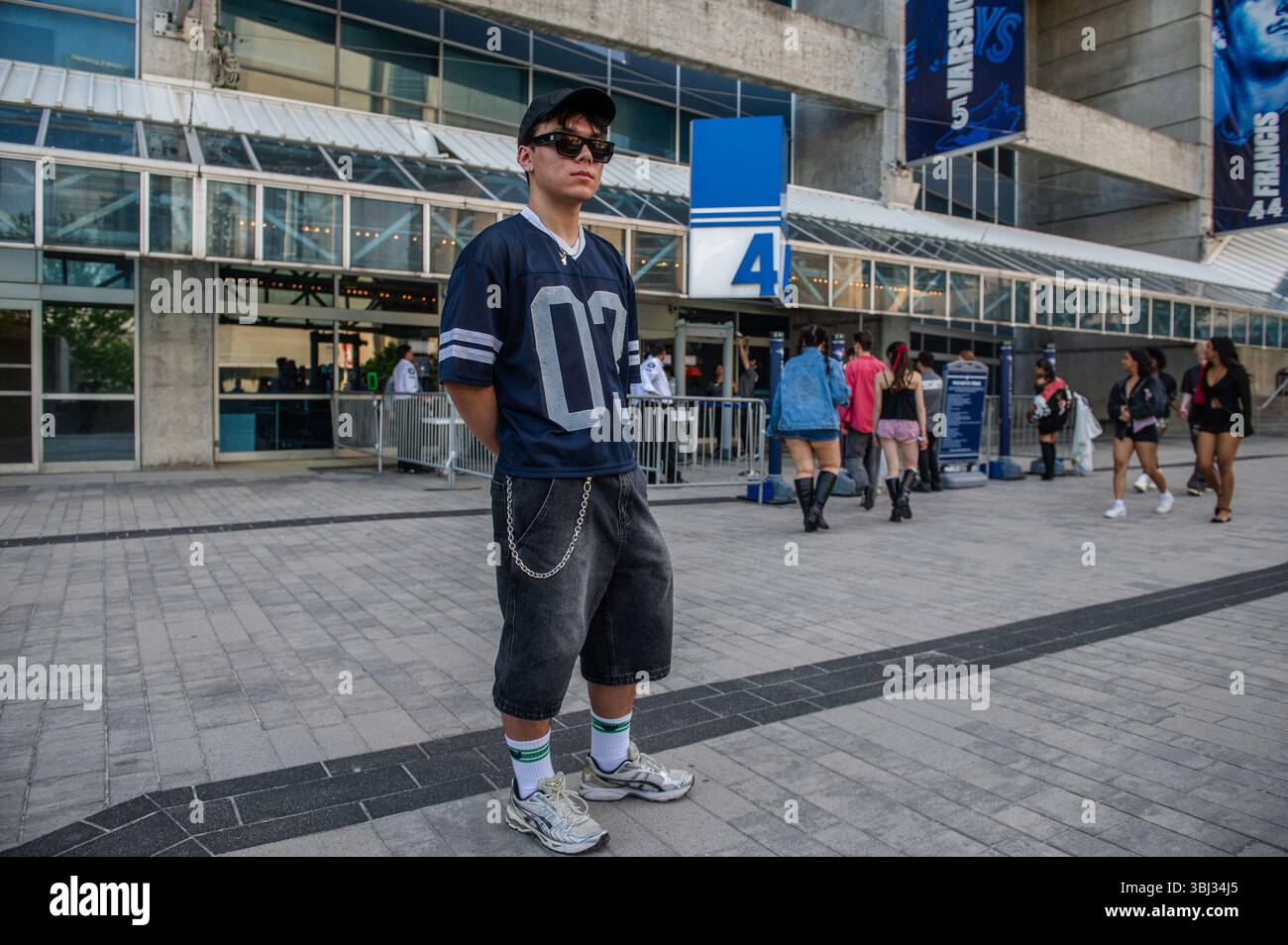 Toronto, Canada. 12th June, 2025. Brendan Wong, from Calgary, poses for ...