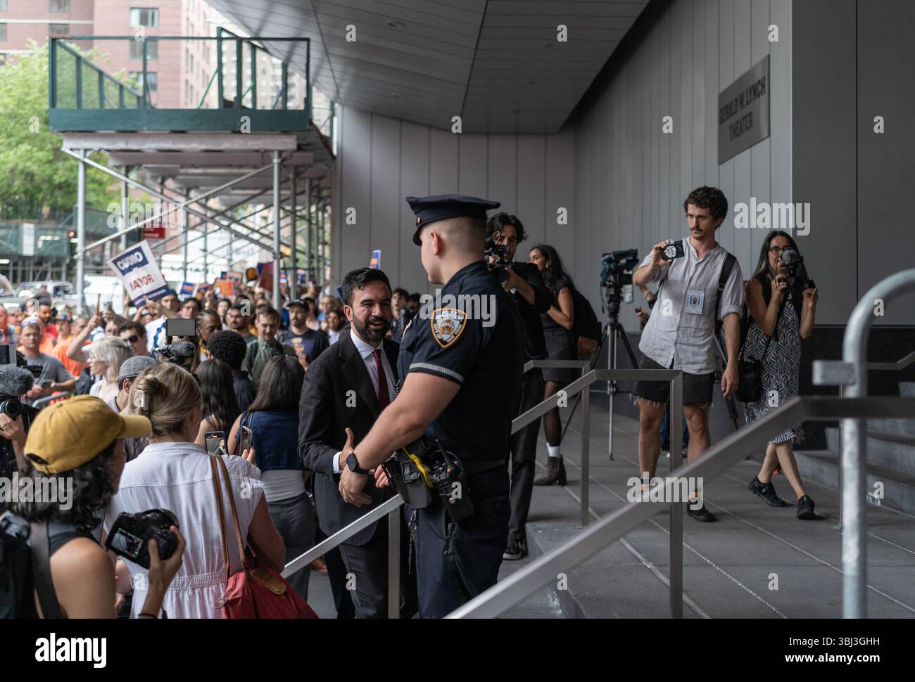 New York City Mayoral candidate Zohran Mamdani arrives at John Jay ...