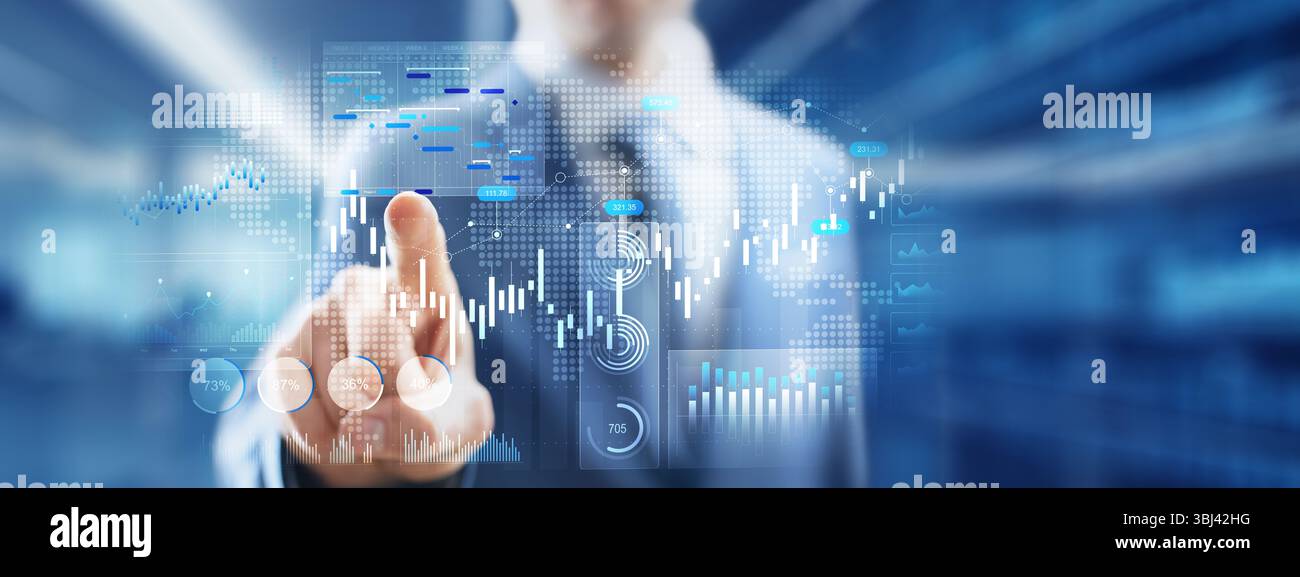 Digital interface visualization hi-res stock photography and images - Alamy