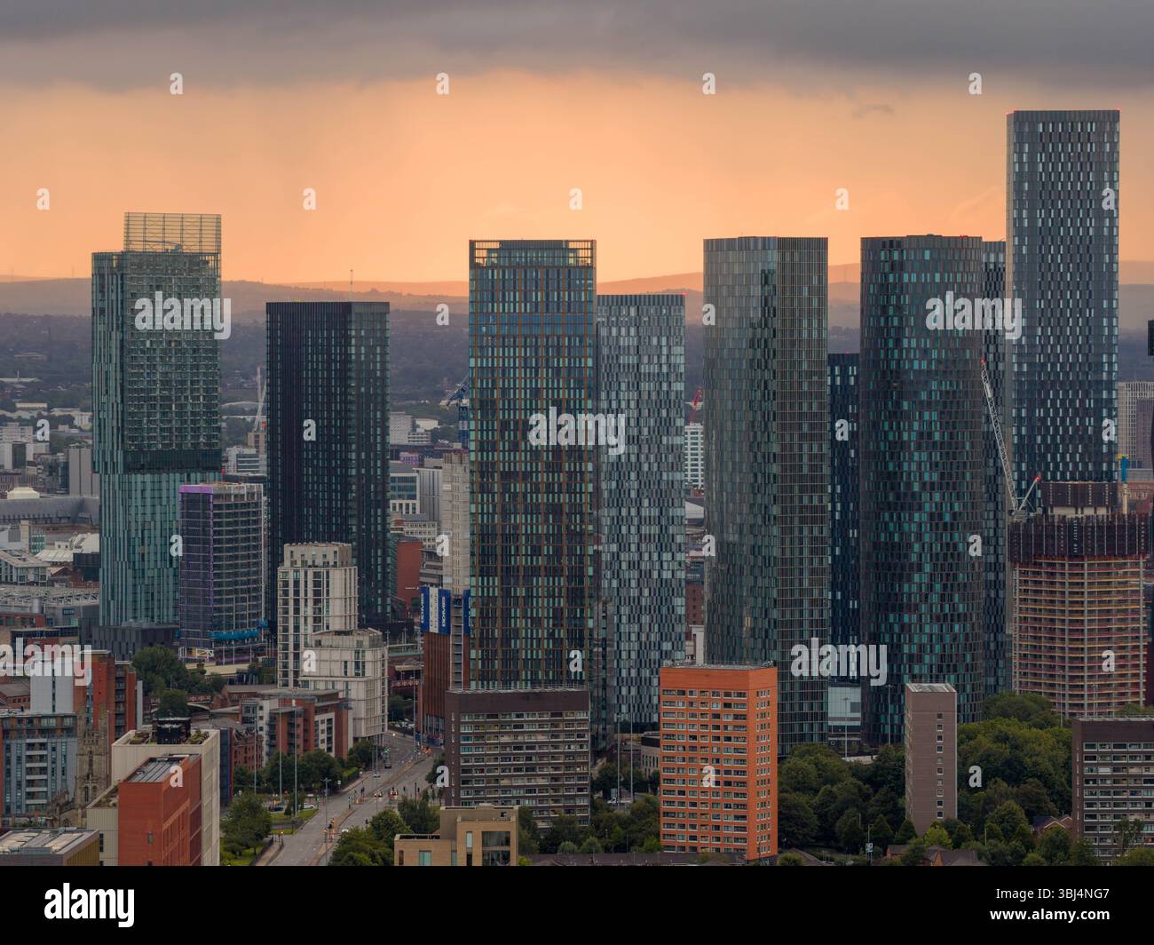 Deansgate Square Developments in Manchester Stock Photo