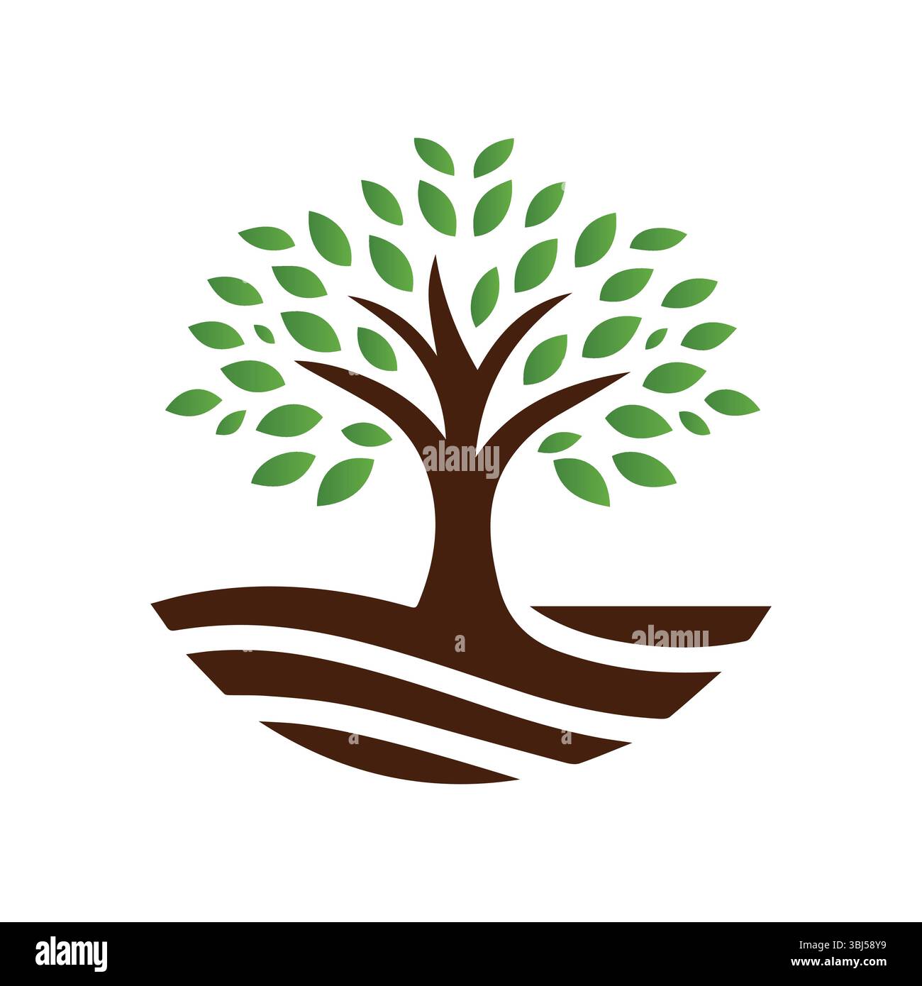 Tree Logo Design Vector Illustration Stock Vector Image & Art - Alamy