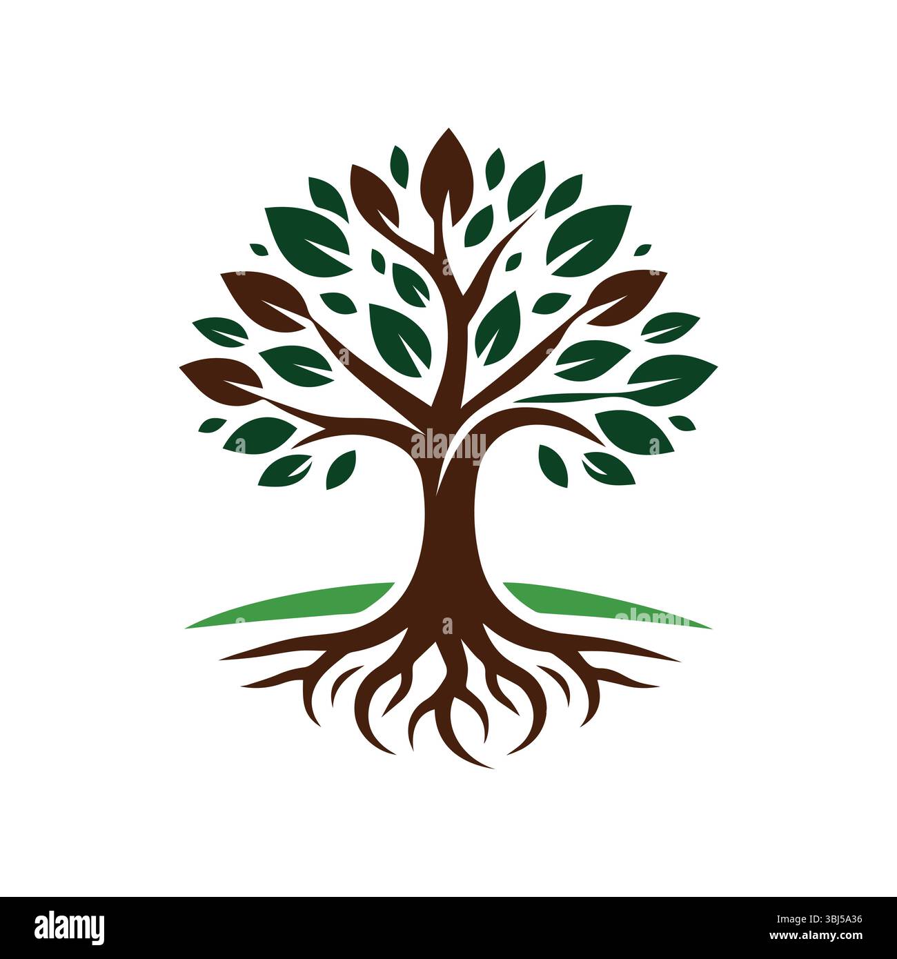 Tree Logo Design Vector Illustration Stock Vector Image & Art - Alamy