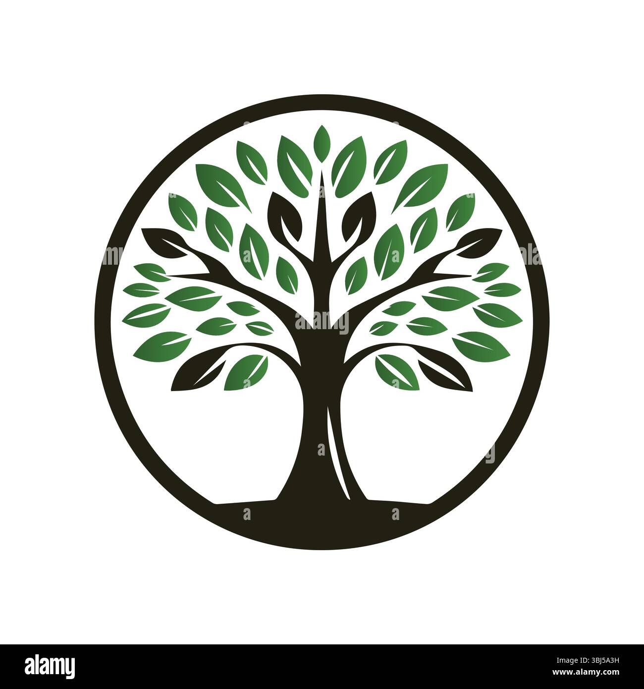 Tree Logo Design Vector Illustration Stock Vector Image & Art - Alamy