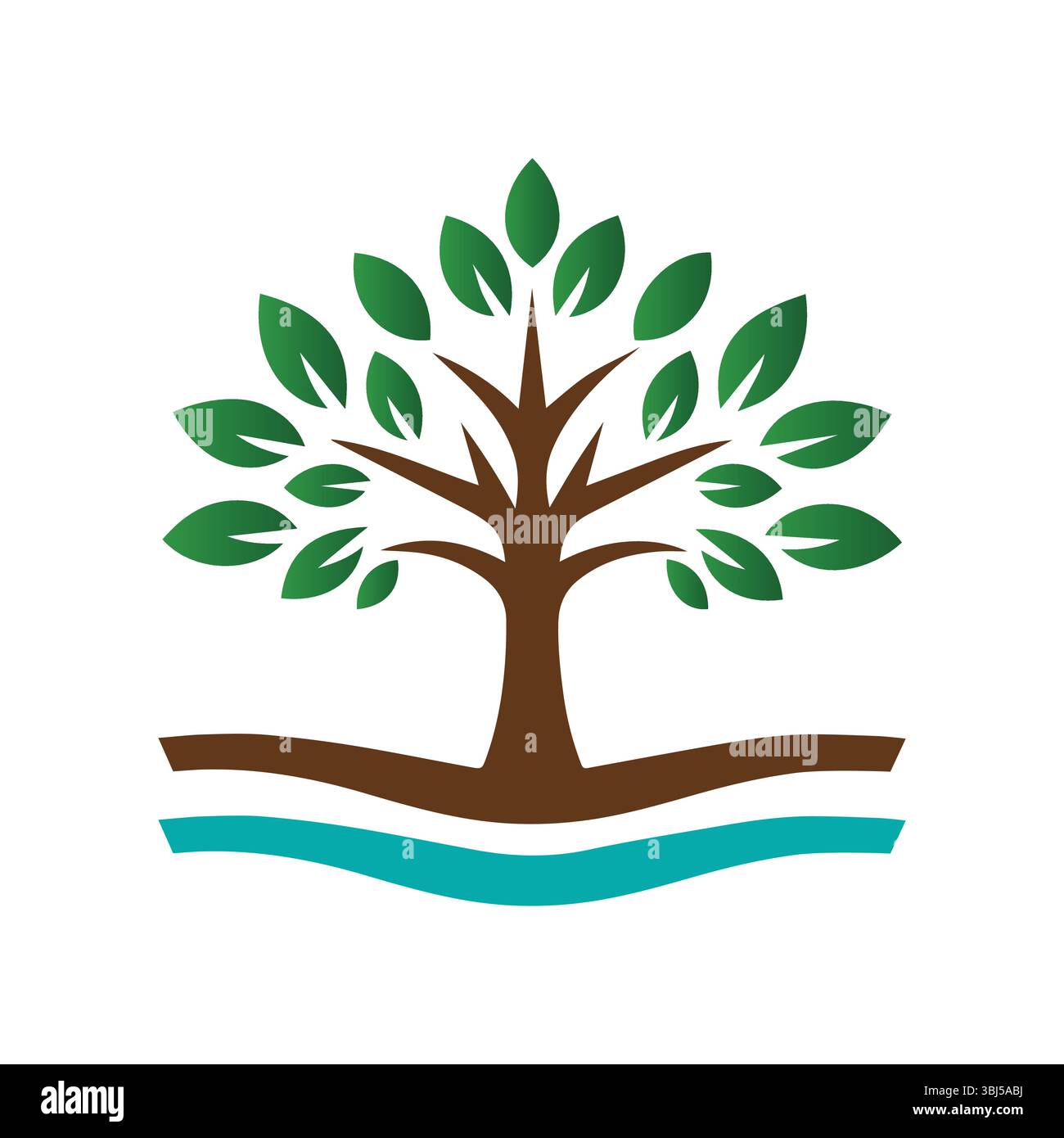 Tree Logo Design Vector Illustration Stock Vector Image & Art - Alamy