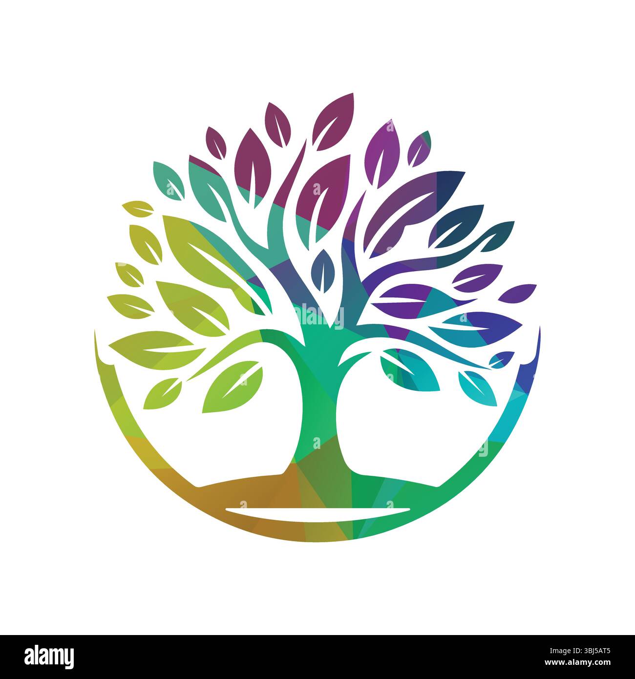 Tree Logo Design Vector Illustration Stock Vector Image & Art - Alamy