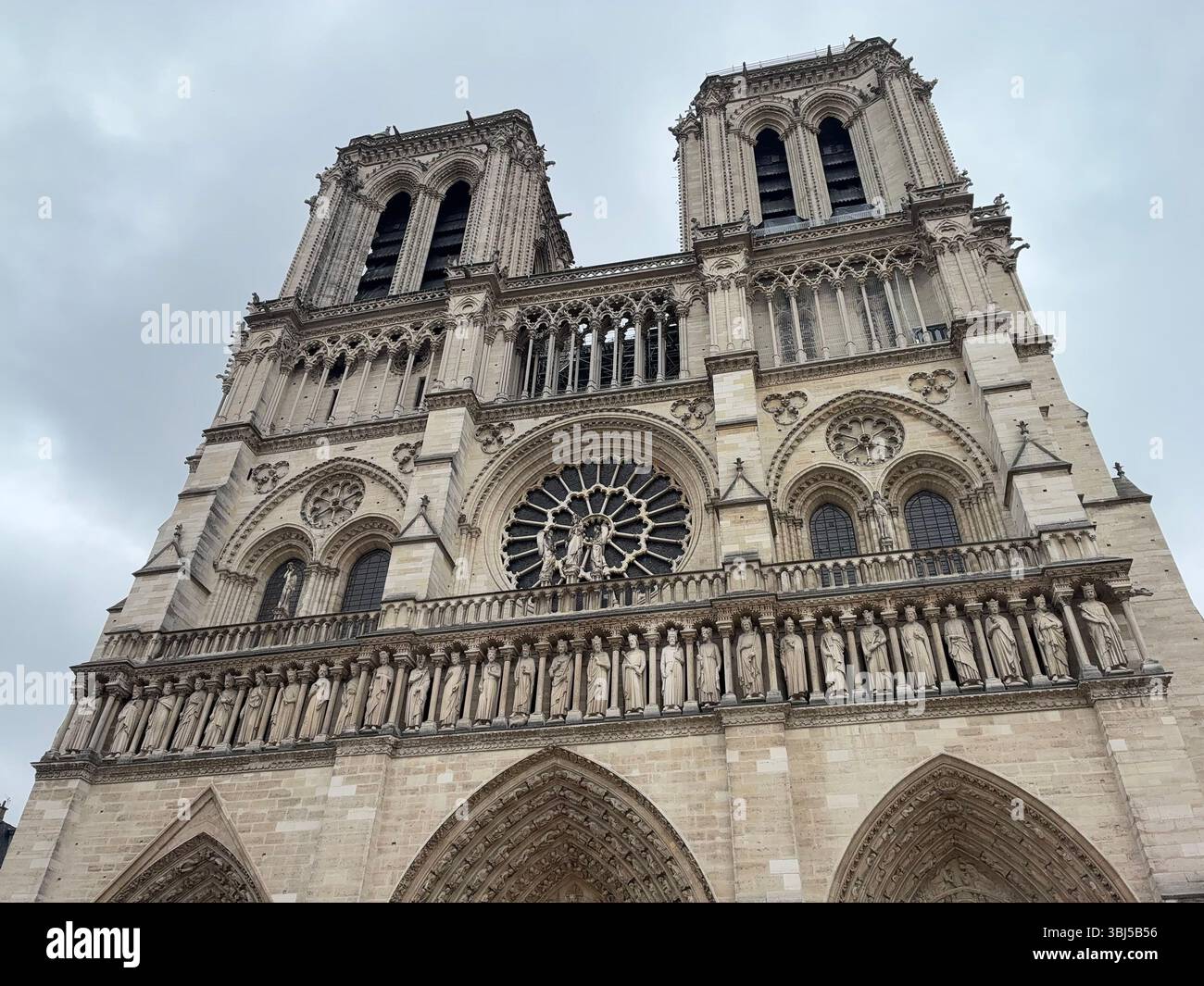 Notre Dame Cathedral Paris France - Smartphone Captured Stock Image