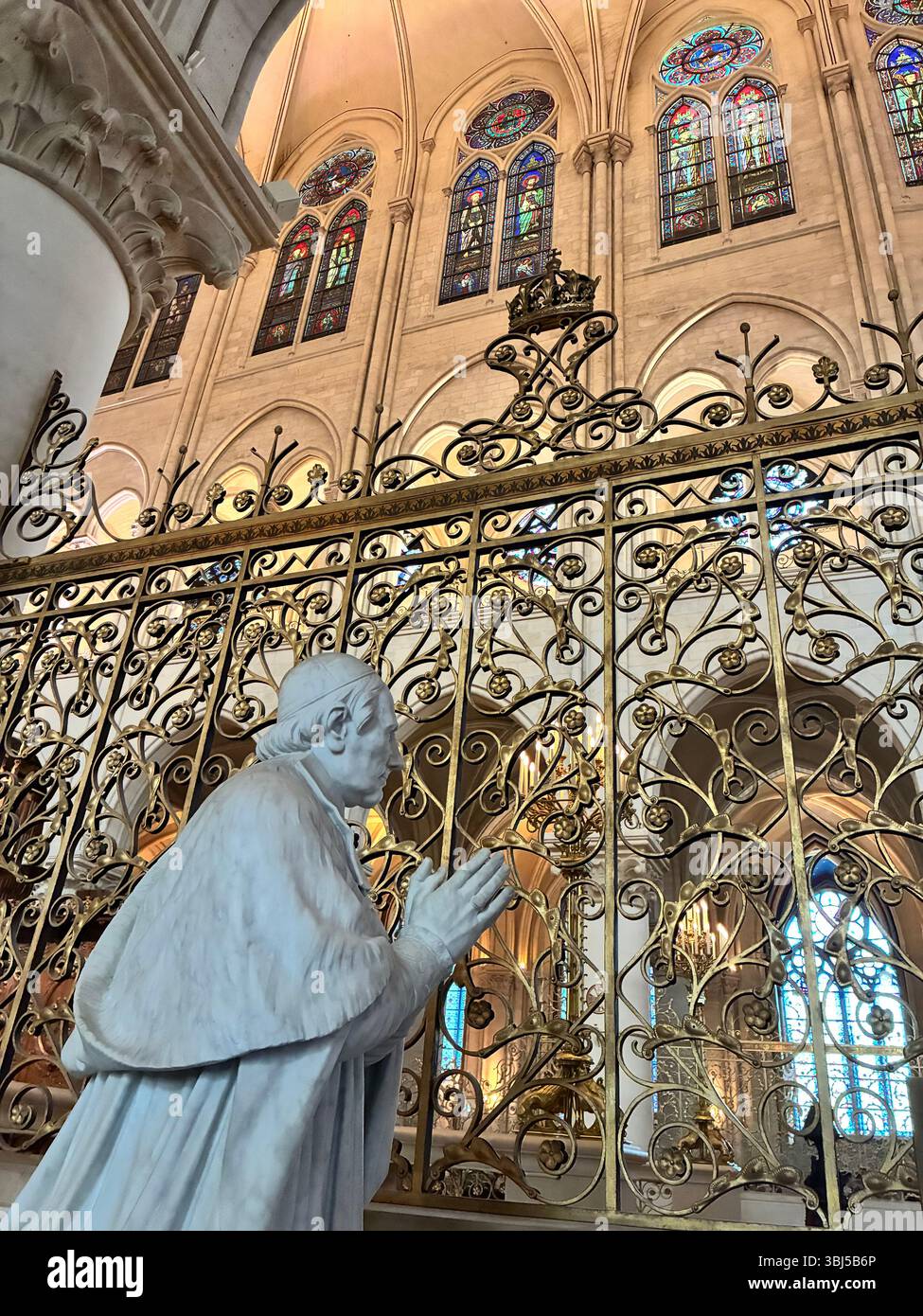 Notre Dame Cathedral Paris France - Smartphone Captured Stock Image