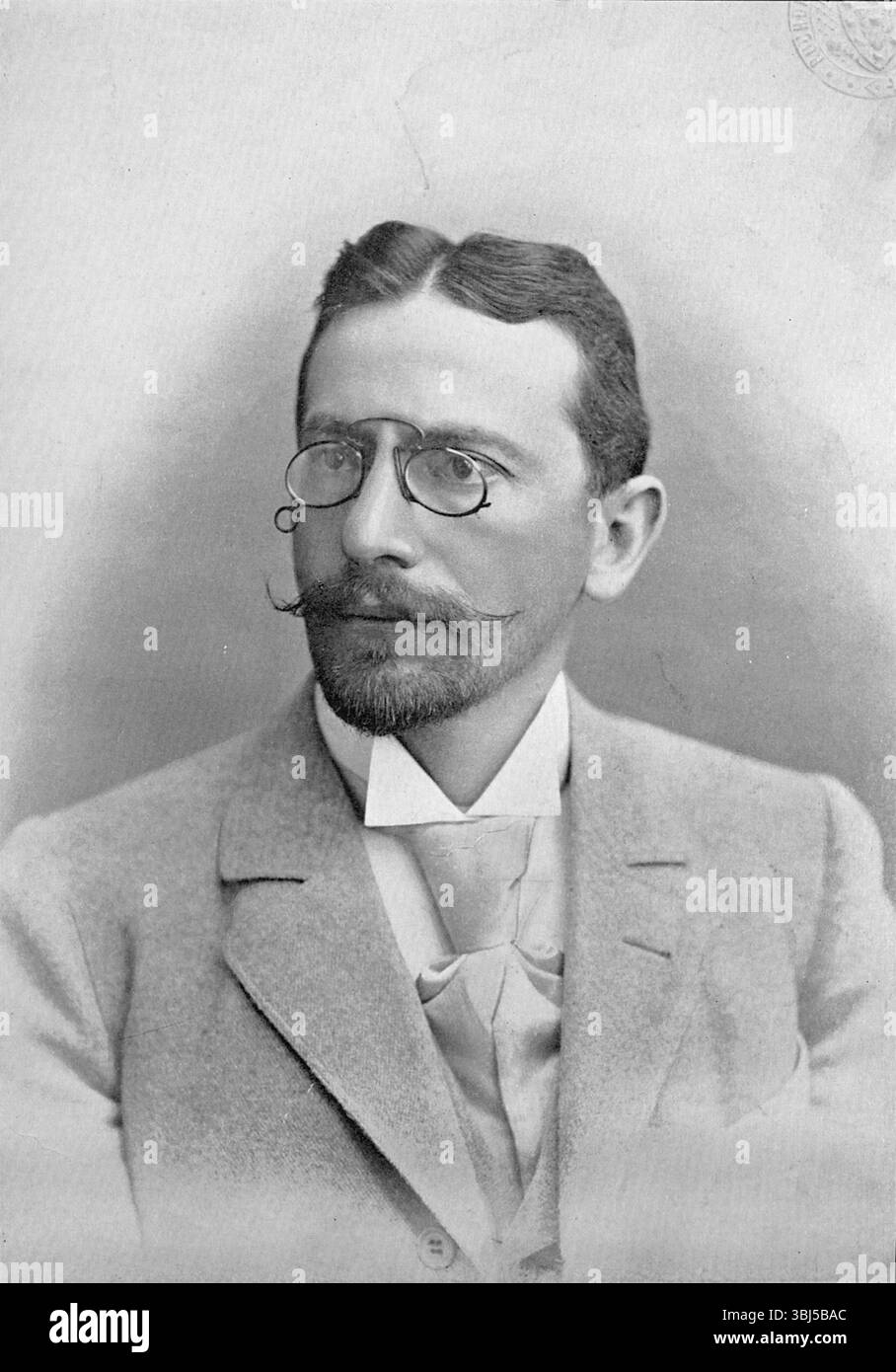 Portrait of the German chess master Dr Tarrasch, 1896. From