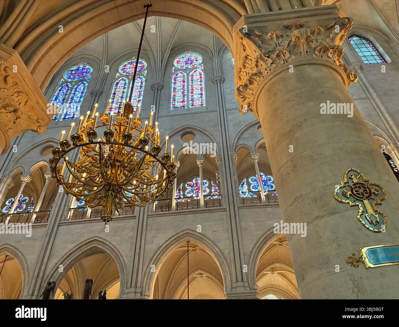 Notre Dame Cathedral Paris France - Smartphone Captured Stock Image
