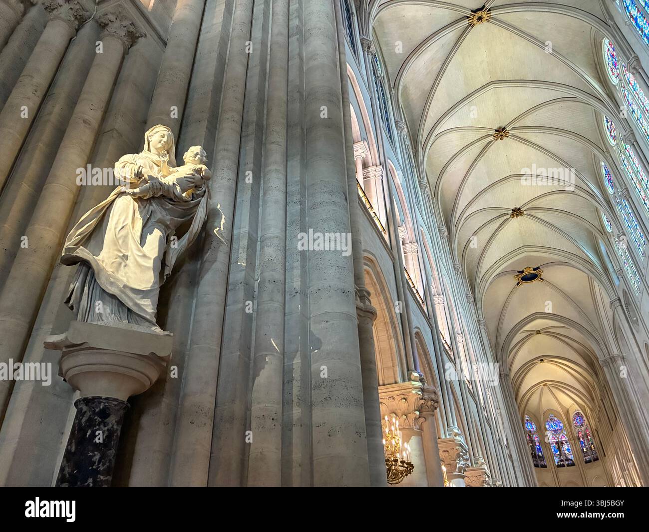 Notre Dame Cathedral Paris France - Smartphone Captured Stock Image