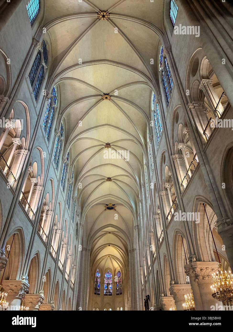 Notre Dame Cathedral Paris France - Smartphone Captured Stock Image