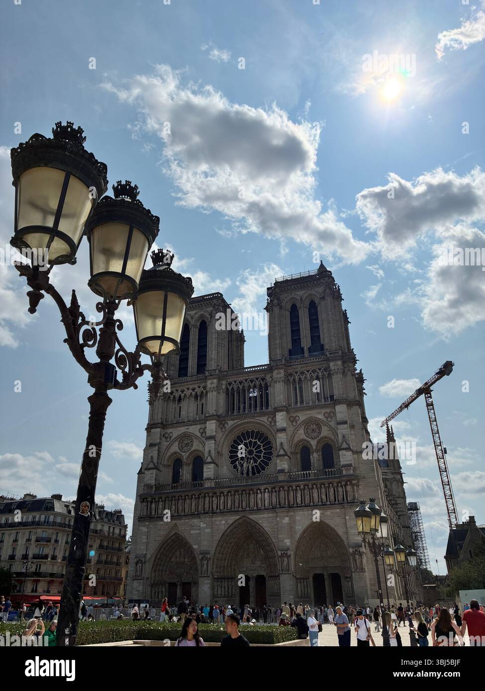 Notre Dame Cathedral Paris France - Smartphone Captured Stock Image