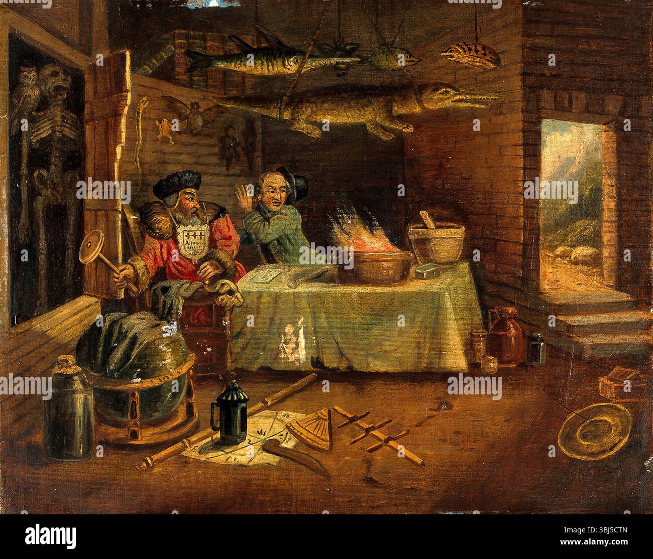 An adaptation of an engraving by Hogarth illustrating an episode in ...