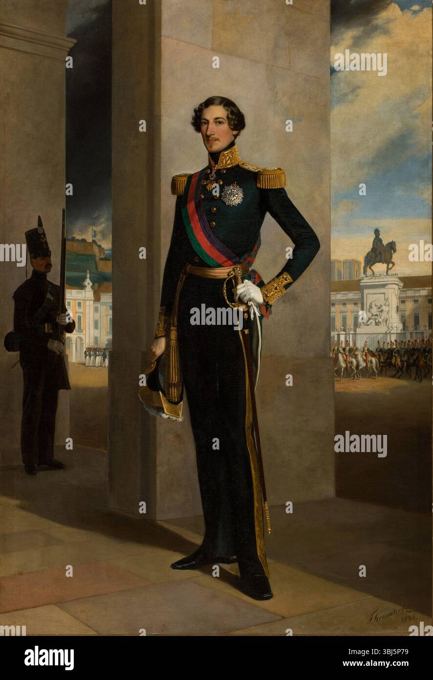Portrait of King Ferdinand II of Portugal (1816-1885), 1845. Found in ...