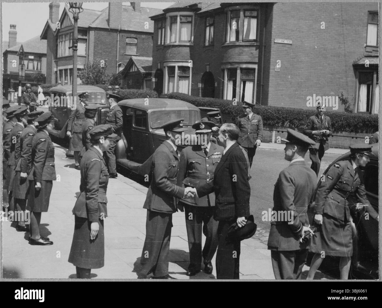 Secretary Ww2 The Secretary of State for Air, Sir Archibald Sinclair, greeting RAF ...